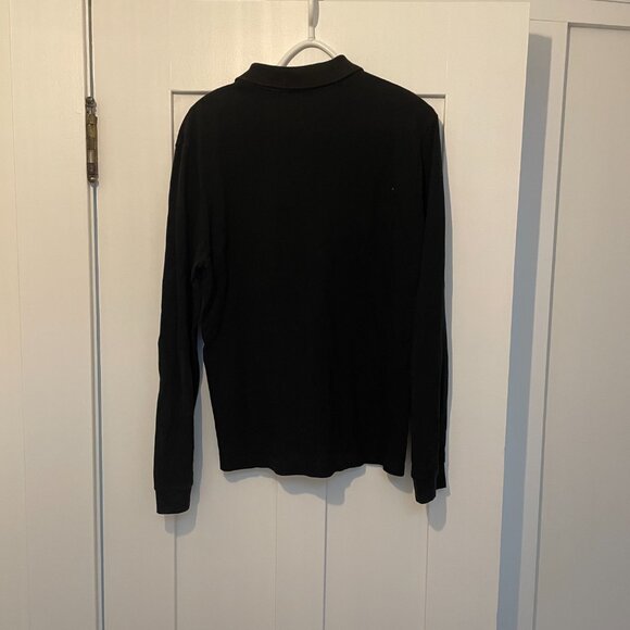 Lacoste Black Long Sleeve Polo (Size 4 Men) - Picture 3 of 3